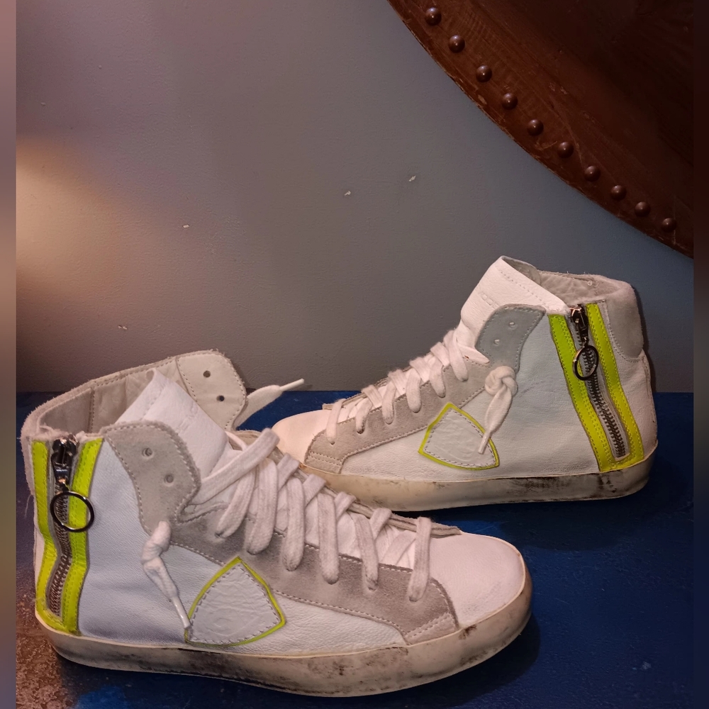Philippe Model high top leather sneakers